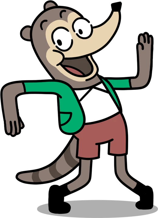 Diego, el coatí inventor de la serie